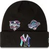Men's New York Yankees New Era Black Polar Lights Cuffed Knit Hat