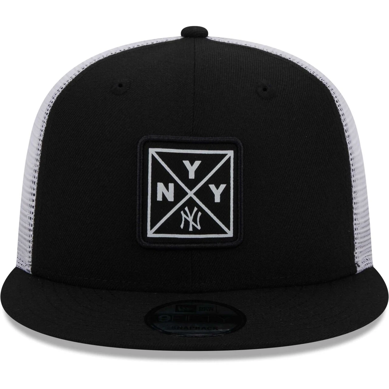 Men's New York Yankees New Era Black Vert Squared Trucker 9FIFTY Hat 4 Men's New York Yankees New Era Black Vert Squared Trucker 9FIFTY Hat - Image 2