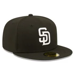 Men's San Diego Padres New Era Black Team Logo 59FIFTY Fitted Hat -San Diego Padres Caps Sales mens new era black san diego padres team logo 59fifty fitted hat pi4733000 altimages ff 4733464 ad657897e044e35fce78alt3 full