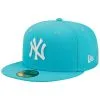 Men's New York Yankees New Era Blue Vice Highlighter Logo 59FIFTY Fitted Hat