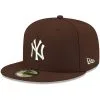 Men's New York Yankees New Era Brown White Logo 59FIFTY Fitted Hat -San Diego Padres Caps Sales mens new era brown new york yankees white logo 59fifty fitted hat pi4208000 altimages ff 4208674 b31f0400c1e4eba0dcadalt1 full
