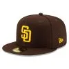 Men's San Diego Padres New Era Brown Authentic Collection On-Field 59FIFTY Fitted Hat