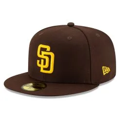 Men's San Diego Padres New Era Brown Authentic Collection On-Field 59FIFTY Fitted Hat