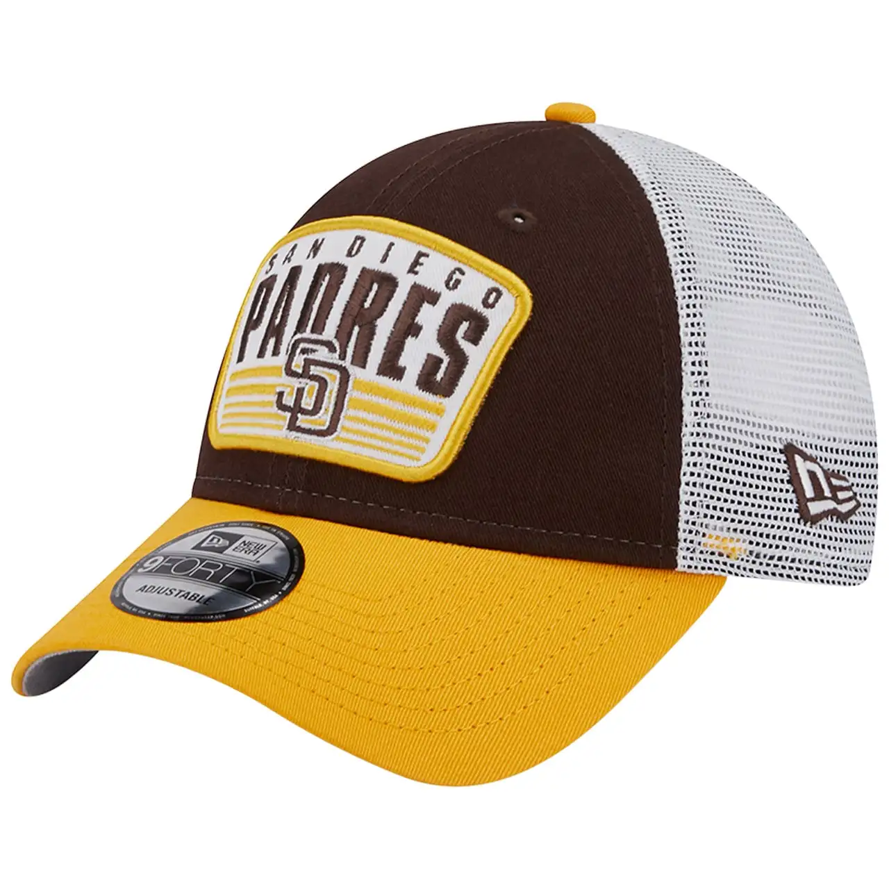 Men's San Diego Padres New Era Brown Two-Tone Patch 9FORTY Snapback Hat 3 Men's San Diego Padres New Era Brown Two-Tone Patch 9FORTY Snapback Hat