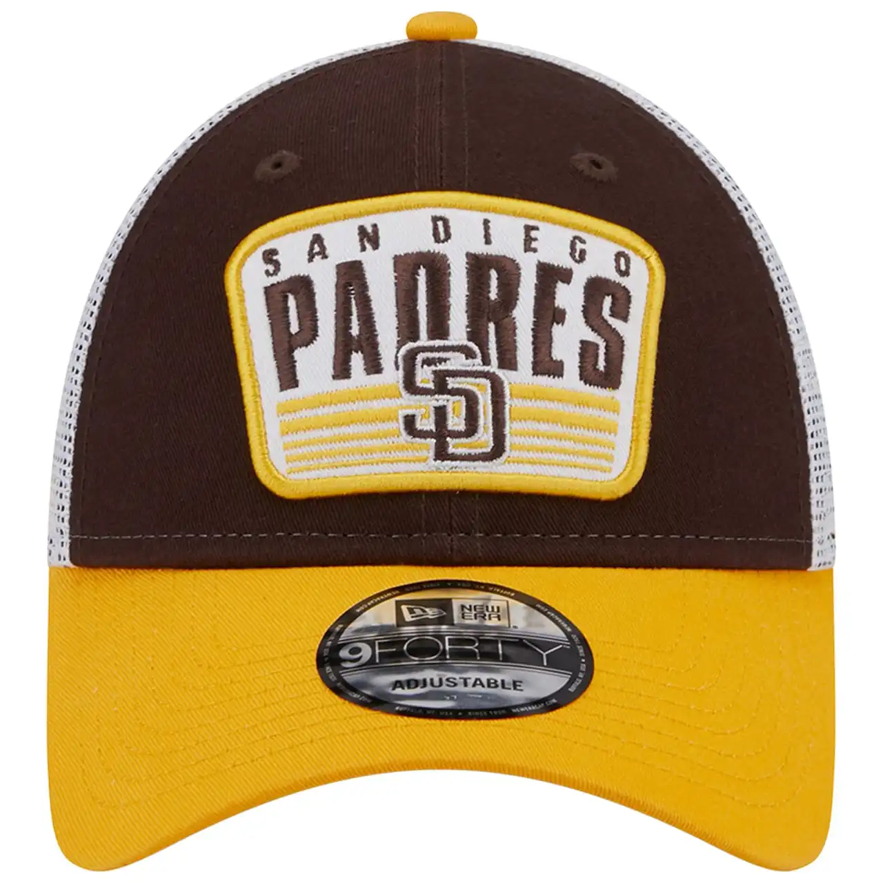 Men's San Diego Padres New Era Brown Two-Tone Patch 9FORTY Snapback Hat 4 Men's San Diego Padres New Era Brown Two-Tone Patch 9FORTY Snapback Hat - Image 2