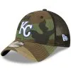 Men's Kansas City Royals New Era Camo 9TWENTY Trucker Snapback Hat