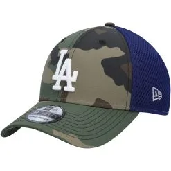 Men's Los Angeles Dodgers New Era Camo Team Neo 39THIRTY Flex Hat