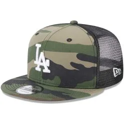 Men's Los Angeles Dodgers New Era Camo Trucker 9FIFTY Snapback Hat