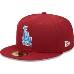 Men's Los Angeles Dodgers New Era Cardinal 100th Anniversary Air Force Blue Undervisor 59FIFTY Fitted Hat -San Diego Padres Caps Sales mens new era cardinal los angeles dodgers 100th anniversary air force blue undervisor 59fifty fitted hat pi4735000 altimages ff 4735041 bec1b43e993f069a4ea4alt3 full