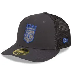 Men's Kansas City Royals New Era Graphite 2022 Batting Practice Low Profile 59FIFTY Fitted Hat