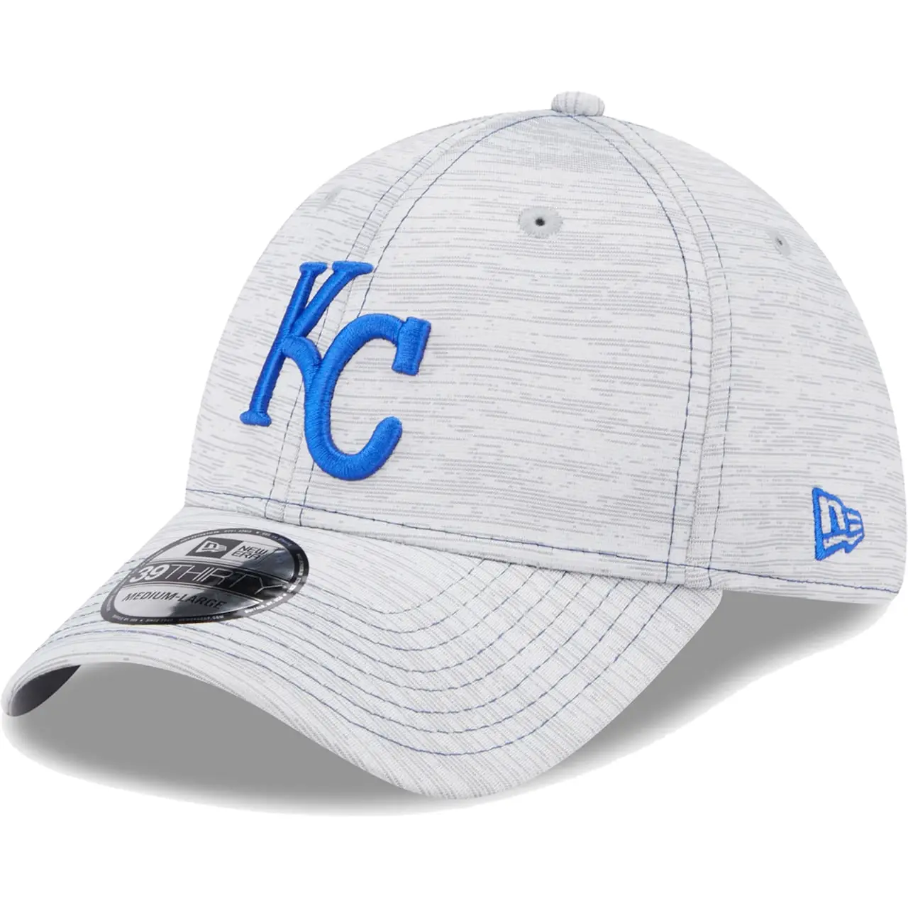 Men's Kansas City Royals New Era Gray Speed 39THIRTY Flex Hat 3 Men's Kansas City Royals New Era Gray Speed 39THIRTY Flex Hat