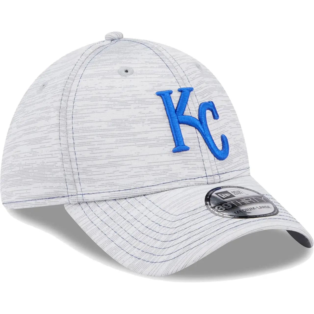 Men's Kansas City Royals New Era Gray Speed 39THIRTY Flex Hat 5 Men's Kansas City Royals New Era Gray Speed 39THIRTY Flex Hat - Image 3