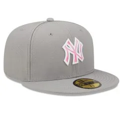 Men's New York Yankees New Era Gray 2022 Mother's Day On-Field 59FIFTY Fitted Hat -San Diego Padres Caps Sales mens new era gray new york yankees 2022 mothers day on field 59fifty fitted hat pi4459000 altimages ff 4459288 da17834de3c52db1e2ddalt3 full