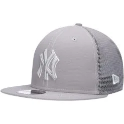 Men's New York Yankees New Era Gray 2023 On-Field Batting Practice 9FIFTY Snapback Hat