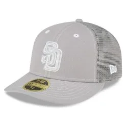Men's San Diego Padres New Era Gray 2023 On-Field Batting Practice Low Profile 59FIFTY Fitted Hat