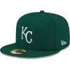 Men's Kansas City Royals New Era Green White Logo 59FIFTY Fitted Hat