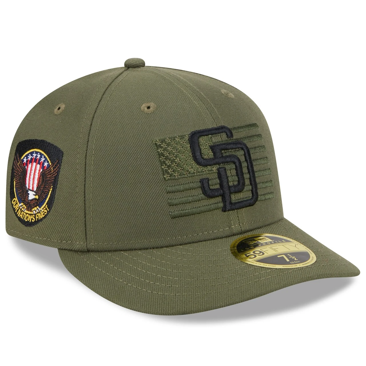 Men's San Diego Padres New Era Green 2023 Armed Forces Day Low Profile 59FIFTY Fitted Hat 3 Men's San Diego Padres New Era Green 2023 Armed Forces Day Low Profile 59FIFTY Fitted Hat