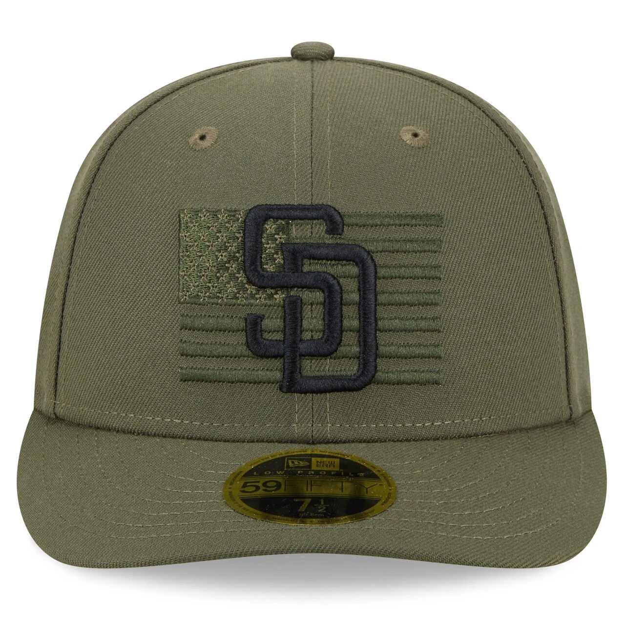 Men's San Diego Padres New Era Green 2023 Armed Forces Day Low Profile 59FIFTY Fitted Hat 4 Men's San Diego Padres New Era Green 2023 Armed Forces Day Low Profile 59FIFTY Fitted Hat - Image 2