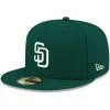 Men's San Diego Padres New Era Green White Logo 59FIFTY Fitted Hat -San Diego Padres Caps Sales mens new era green san diego padres white logo 59fifty fitted hat pi4208000 altimages ff 4208710 aff543f5e935329f5816alt1 full