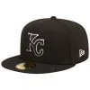 Men's Kansas City Royals New Era Black On Black Dub 59FIFTY Fitted Hat