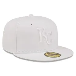 Men's Kansas City Royals New Era White On White 59FIFTY Fitted Hat -San Diego Padres Caps Sales mens new era kansas city royals white on white 59fifty fitted hat pi4731000 altimages ff 4731065 4feebcdac14fcb330d8aalt3 full