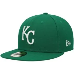 Men's Kansas City Royals New Era Kelly Green White Logo 59FIFTY Fitted Hat
