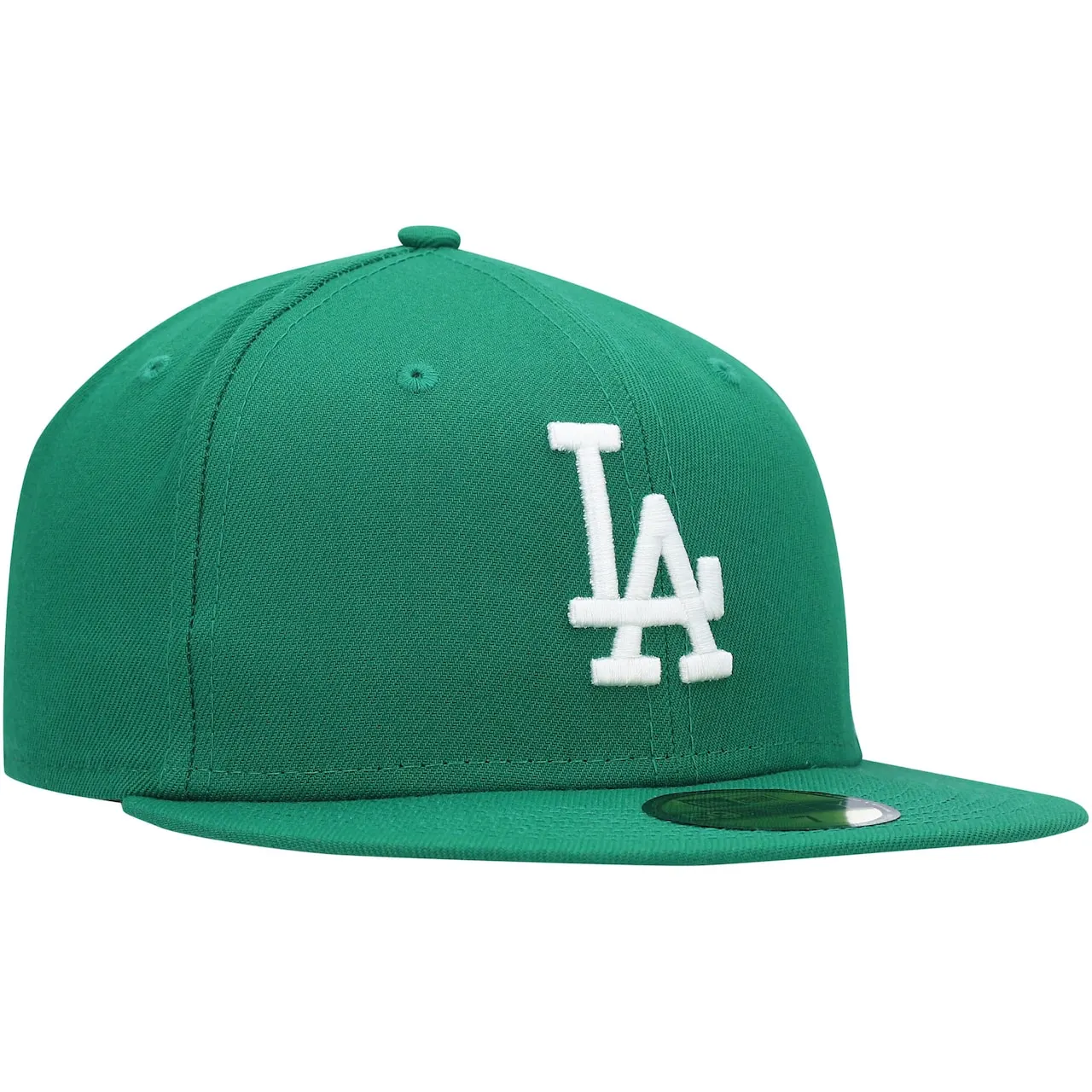 Men's Los Angeles Dodgers New Era Kelly Green White Logo 59FIFTY Fitted Hat 5 Men's Los Angeles Dodgers New Era Kelly Green White Logo 59FIFTY Fitted Hat - Image 3