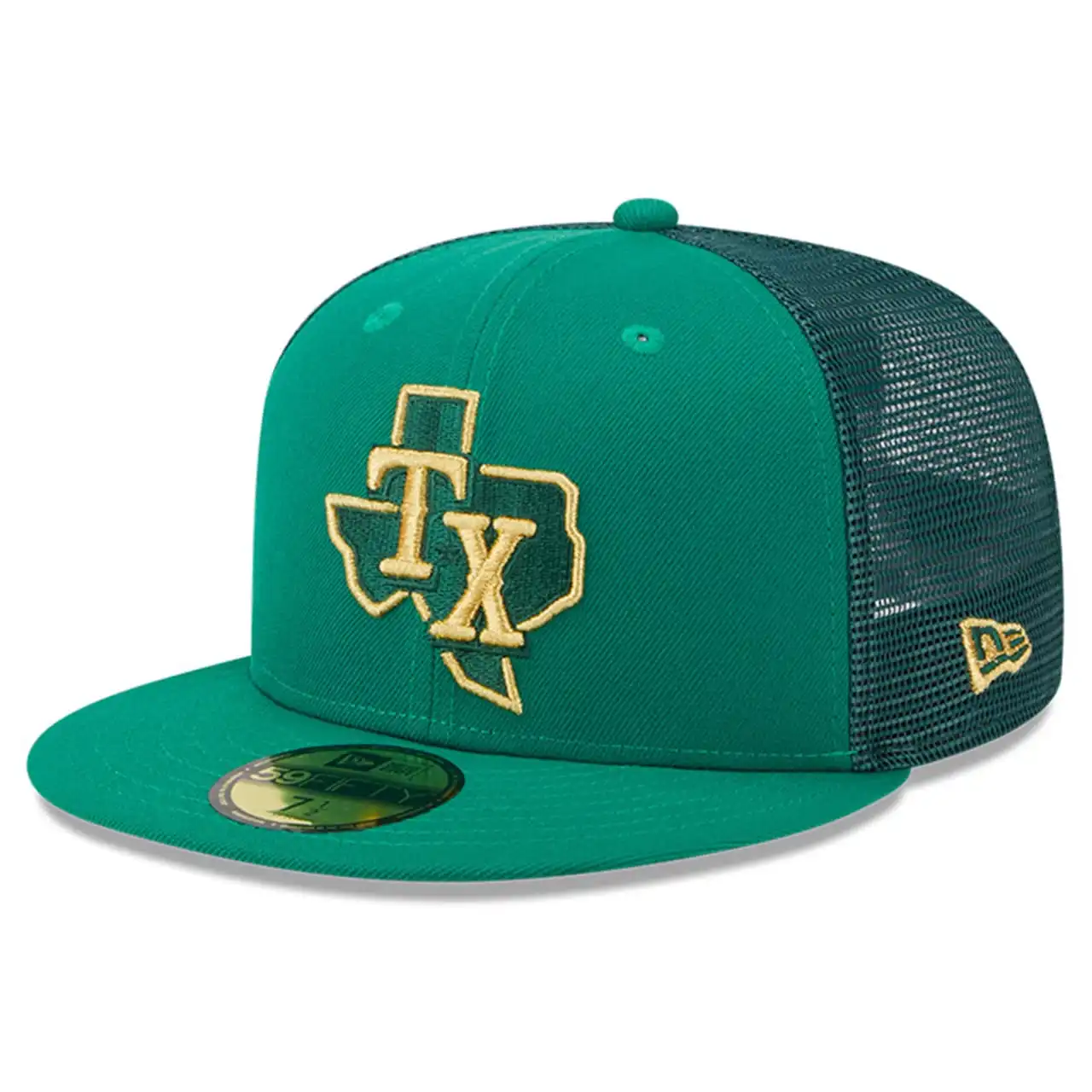 Men's Texas Rangers New Era Kelly Green 2023 St. Patrick's Day 59FIFTY Fitted Hat 3 Men's Texas Rangers New Era Kelly Green 2023 St. Patrick's Day 59FIFTY Fitted Hat