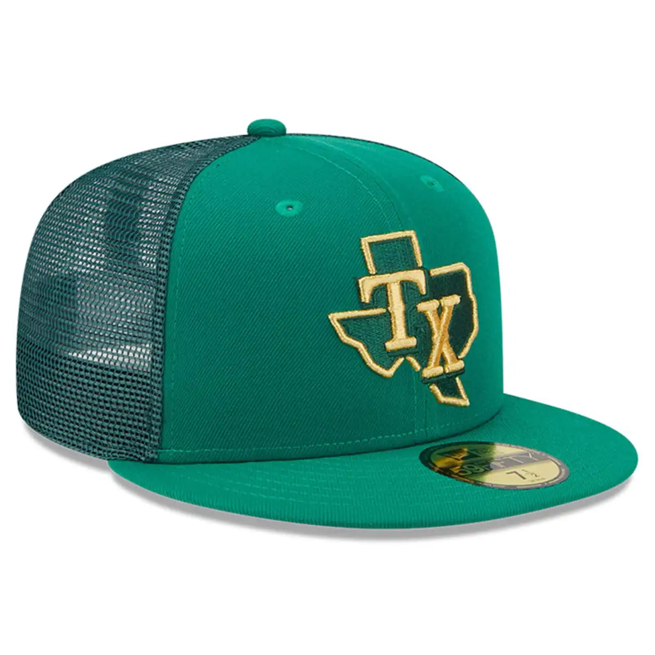 Men's Texas Rangers New Era Kelly Green 2023 St. Patrick's Day 59FIFTY Fitted Hat 5 Men's Texas Rangers New Era Kelly Green 2023 St. Patrick's Day 59FIFTY Fitted Hat - Image 3