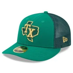 Men's Texas Rangers New Era Kelly Green 2023 St. Patrick's Day Low Profile 59FIFTY Fitted Hat