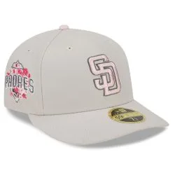 Men's San Diego Padres New Era Khaki 2023 Mother's Day Low Profile 59FIFTY Fitted Hat