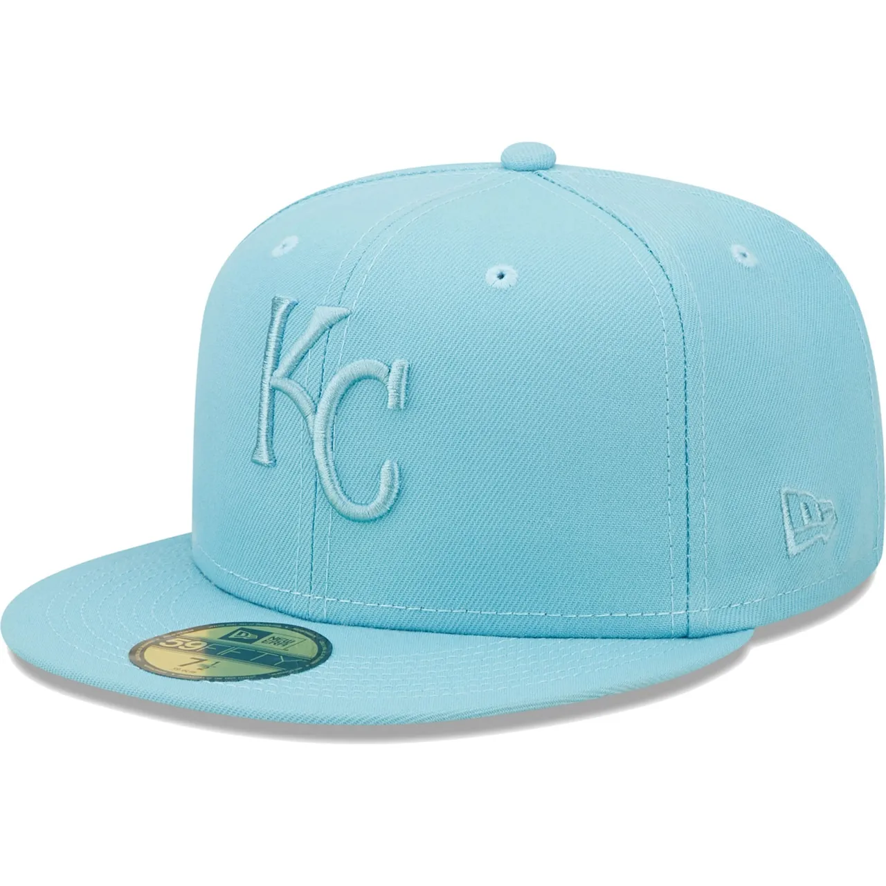 Men's Kansas City Royals New Era Light Blue Color Pack 59FIFTY Fitted Hat 3 Men's Kansas City Royals New Era Light Blue Color Pack 59FIFTY Fitted Hat