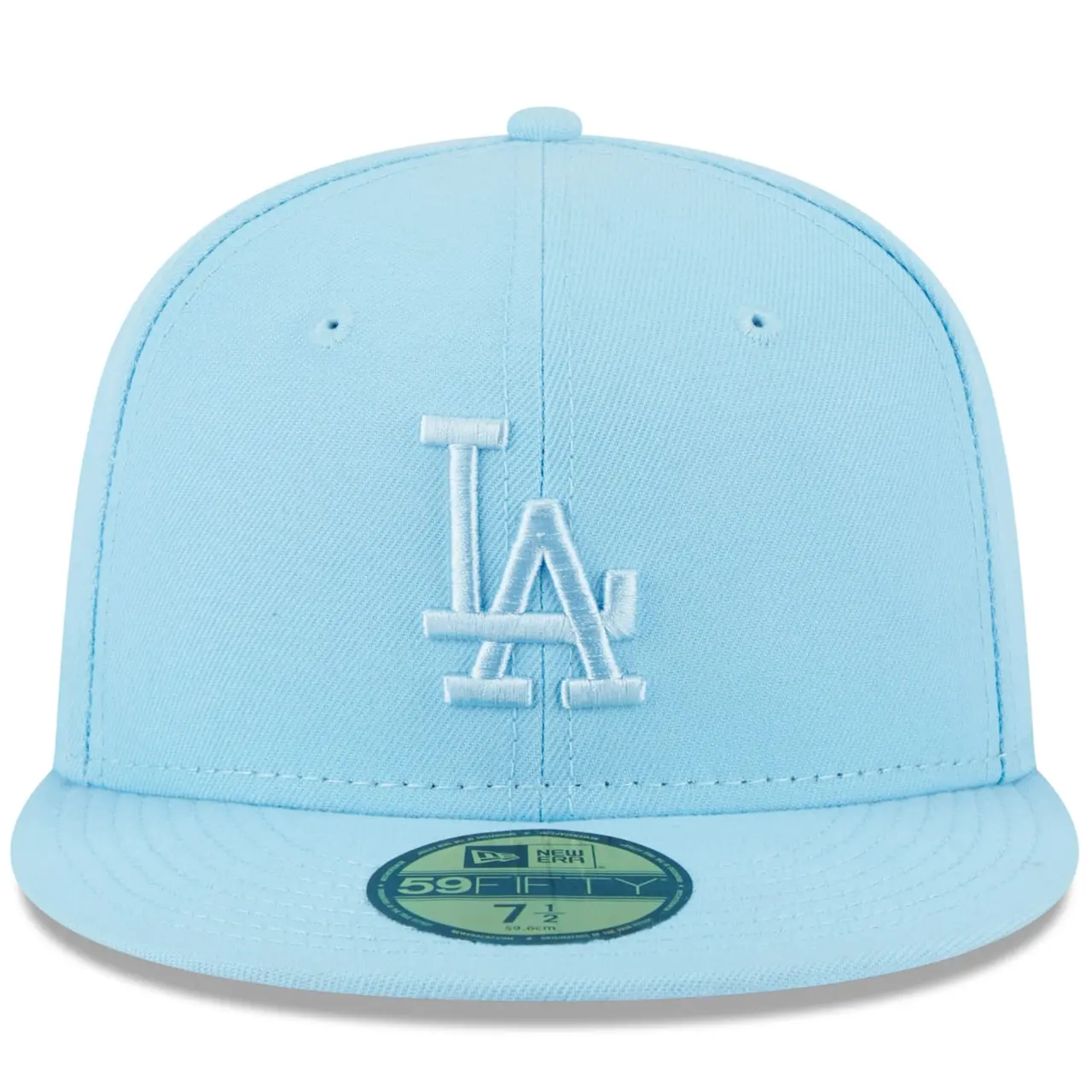 Men's Los Angeles Dodgers New Era Light Blue 2023 Spring Color Basic 59FIFTY Fitted Hat 4 Men's Los Angeles Dodgers New Era Light Blue 2023 Spring Color Basic 59FIFTY Fitted Hat - Image 2