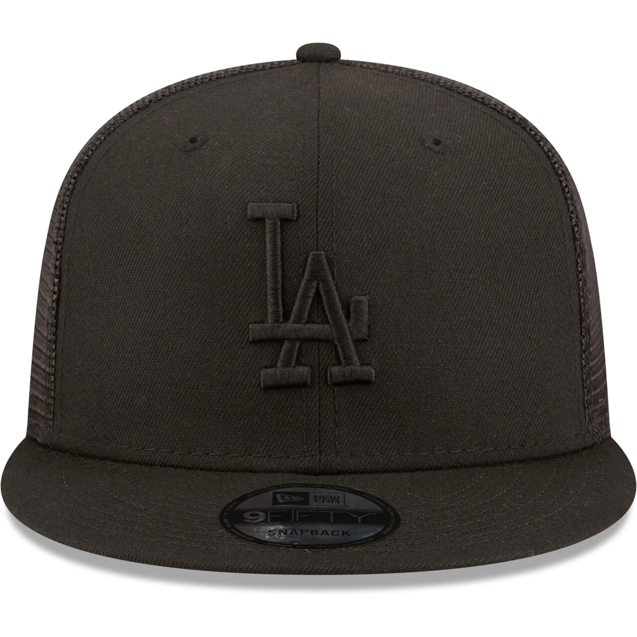 Men's Los Angeles Dodgers New Era Blackout Trucker 9FIFTY Snapback Hat 4 Men's Los Angeles Dodgers New Era Blackout Trucker 9FIFTY Snapback Hat - Image 2