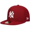 Men's New York Yankees New Era Maroon White Logo 59FIFTY Fitted Hat -San Diego Padres Caps Sales mens new era maroon new york yankees white logo 59fifty fitted hat pi4208000 altimages ff 4208694 edbc6a5e17f40f512c0ealt1 full