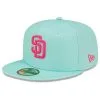 Men's San Diego Padres New Era Mint 2022 City Connect 59FIFTY Fitted Hat -San Diego Padres Caps Sales mens new era mint san diego padres 2022 city connect 59fifty fitted hat pi4464000 altimages ff 4464365 ac472b80ccac91e3b304alt1 full