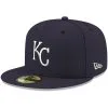 Men's Kansas City Royals New Era Navy White Logo 59FIFTY Fitted Hat -San Diego Padres Caps Sales mens new era navy kansas city royals white logo 59fifty fitted hat pi4208000 altimages ff 4208773 d600f2867568be146632alt1 full