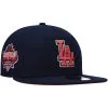Men's Los Angeles Dodgers New Era Navy 40th Anniversary Lava Undervisor 59FIFTY Fitted Hat