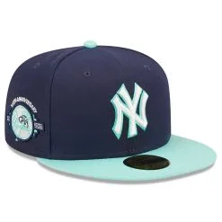 Men's New York Yankees New Era Navy 100th Anniversary Team UV 59FIFTY Fitted Hat