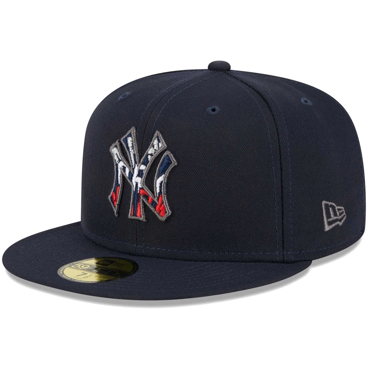 Men's New York Yankees New Era Navy Script Fill 59FIFTY Fitted Hat 5 Men's New York Yankees New Era Navy Script Fill 59FIFTY Fitted Hat - Image 3