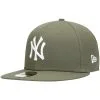 Men's New York Yankees New Era Olive White Logo 59FIFTY Fitted Hat