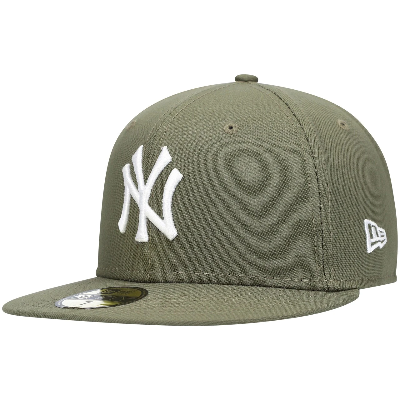 Men's New York Yankees New Era Olive White Logo 59FIFTY Fitted Hat 3 Men's New York Yankees New Era Olive White Logo 59FIFTY Fitted Hat