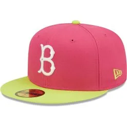 Men's Brooklyn Dodgers New Era Pink 1955 World Series Champions Beetroot Cyber 59FIFTY Fitted Hat -San Diego Padres Caps Sales mens new era pink brooklyn dodgers 1955 world series champions beetroot cyber 59fifty fitted hat pi4692000 altimages ff 4692834 929f2a558135a06d6646alt3 full
