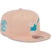 Men's San Diego Padres New Era Pink Sky Aqua Undervisor 9FIFTY Snapback Hat