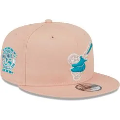 Men's San Diego Padres New Era Pink Sky Aqua Undervisor 9FIFTY Snapback Hat