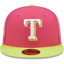 Men's Texas Rangers New Era Pink 40th Anniversary Beetroot Cyber 59FIFTY Fitted Hat -San Diego Padres Caps Sales mens new era pink texas rangers 40th anniversary beetroot cyber 59fifty fitted hat pi4692000 altimages ff 4692829 13de23f43d5ba76d53b6alt2 full