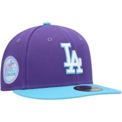 Men's Los Angeles Dodgers New Era Purple Vice 59FIFTY Fitted Hat