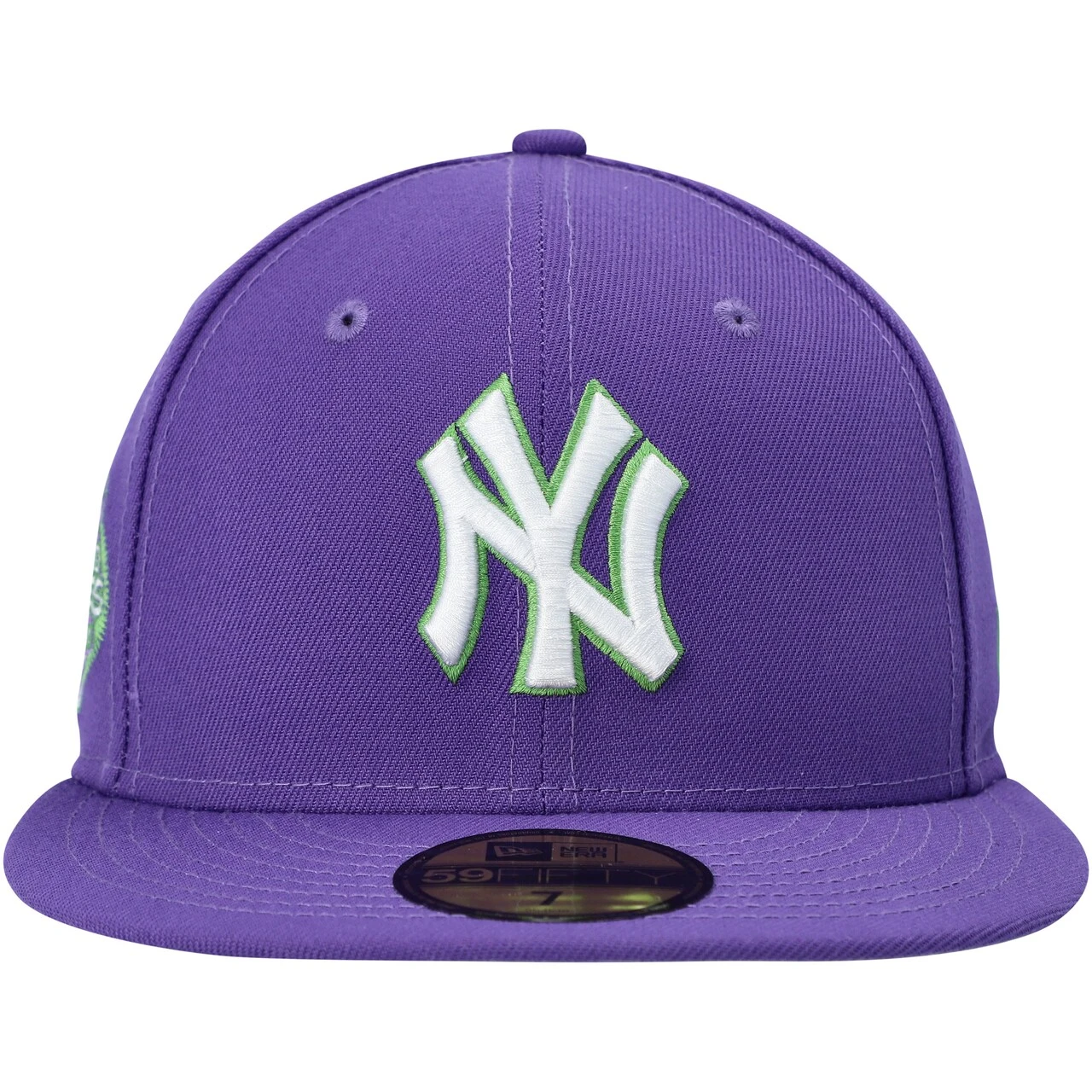 Men's New York Yankees New Era Purple Lime Side Patch 59FIFTY Fitted Hat 4 Men's New York Yankees New Era Purple Lime Side Patch 59FIFTY Fitted Hat - Image 2