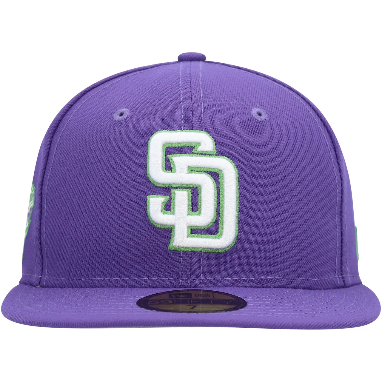 Men's San Diego Padres New Era Purple Lime Side Patch 59FIFTY Fitted Hat 4 Men's San Diego Padres New Era Purple Lime Side Patch 59FIFTY Fitted Hat - Image 2