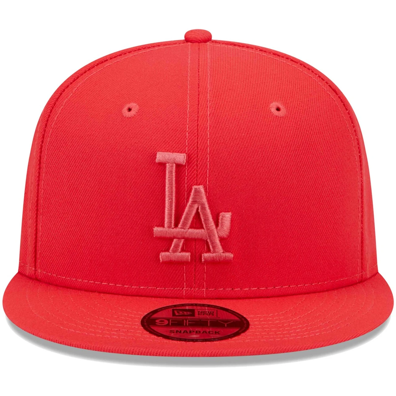 Men's Los Angeles Dodgers New Era Red Spring Color Basic 9FIFTY Snapback Hat 4 Men's Los Angeles Dodgers New Era Red Spring Color Basic 9FIFTY Snapback Hat - Image 2
